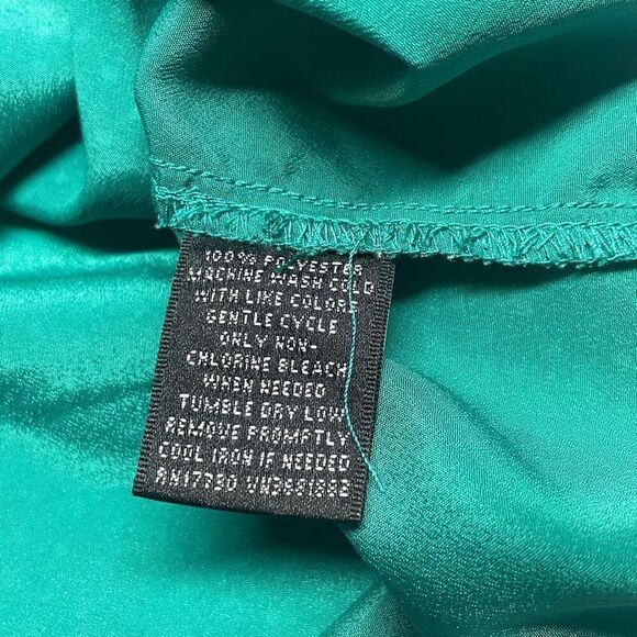 Mossimo Emerald Green Polka Dot Flutter Sleeve Top N0272 - Picture 6 of 7